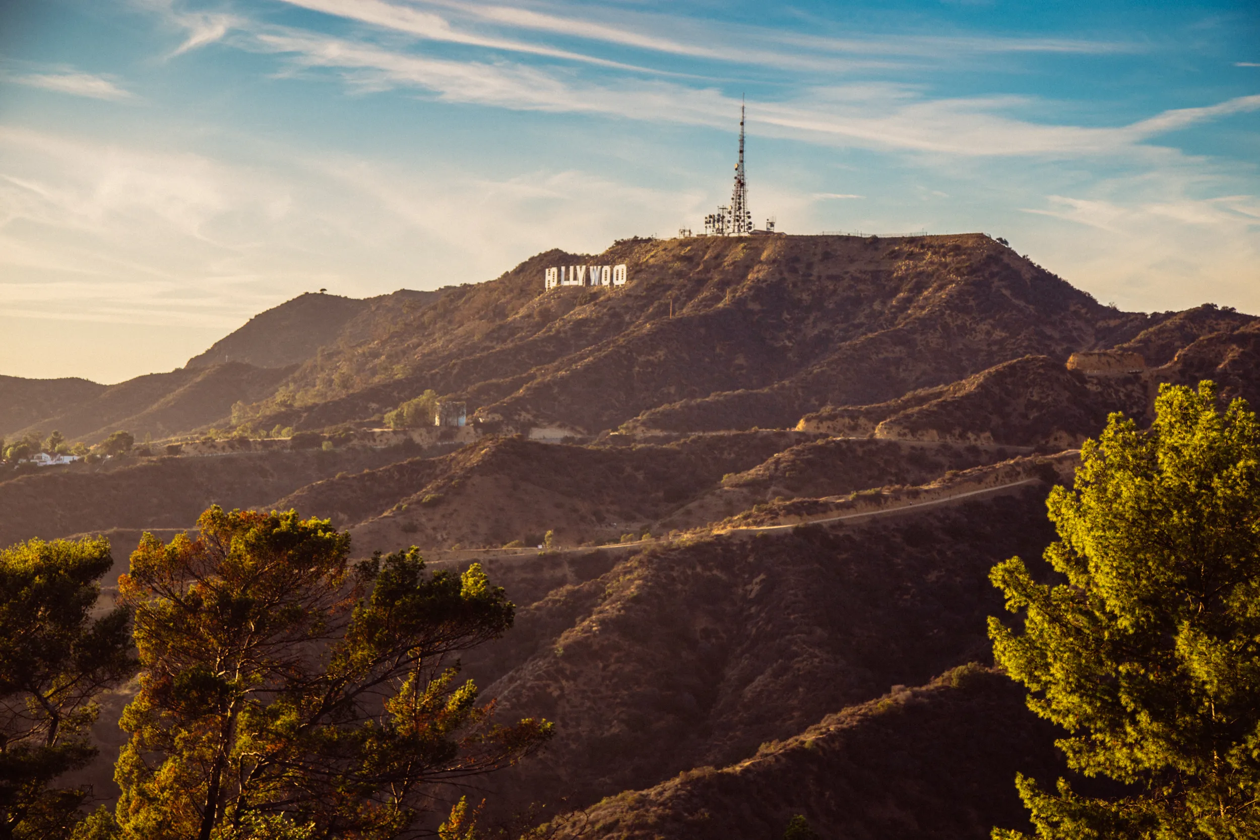 Hollywood Sign via Brush Canyon Trail