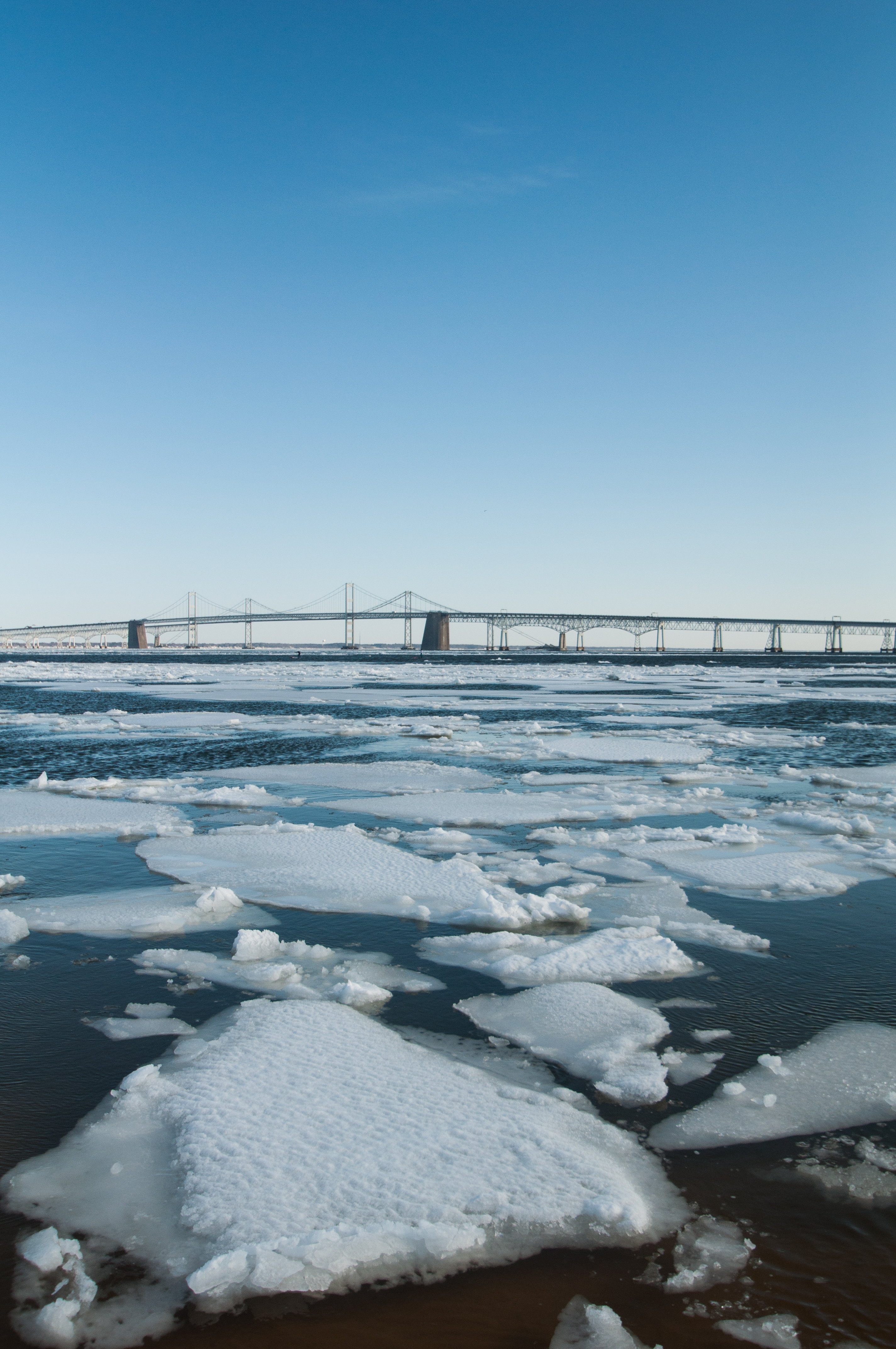 Photograph the Frozen Bay at Sandy Point