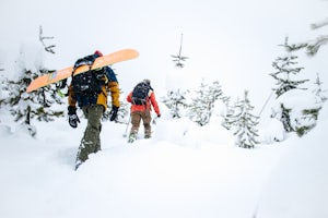 Backcountry Snowshoe and Snowboard near Lolo Pass