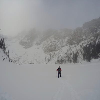Snowshoeing to Nymph, Dream, and Emerald Lakes