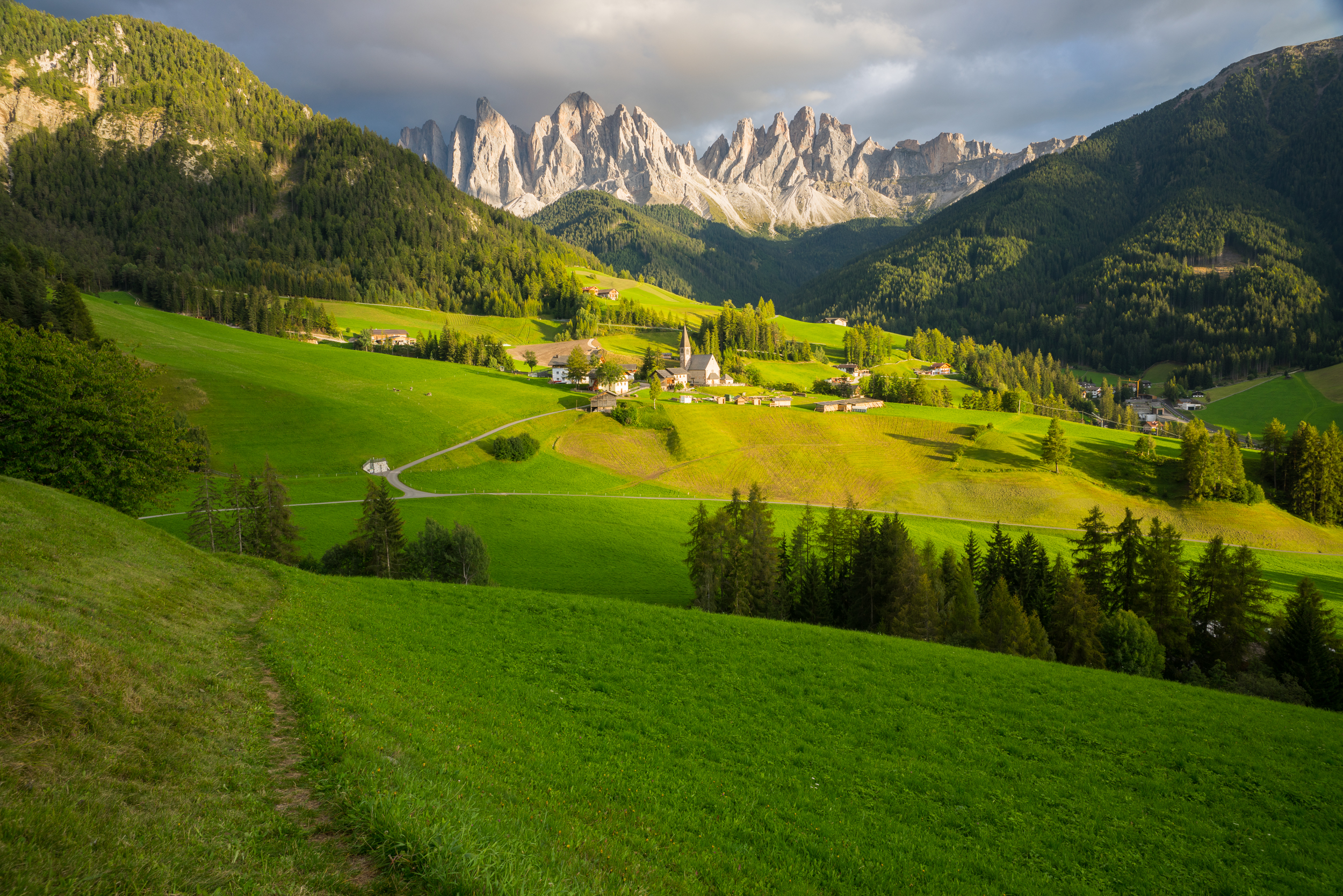 Santa Maddalena Church in the Dolomites