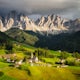 Photograph Santa Maddalena Church in the Dolomites