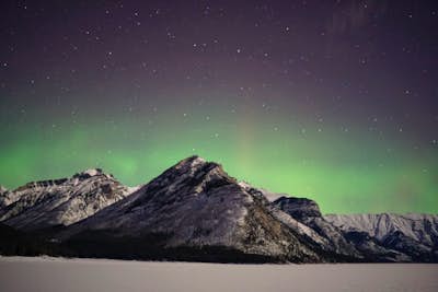 Photographing Northern Lights in Banff National Park
