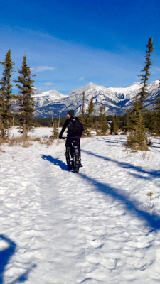 Fat Bike along the Athabasca River