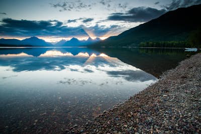 Capture Sunrise or Sunset at Lake McDonald