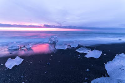 Watch the Sunrise from Ice Beach