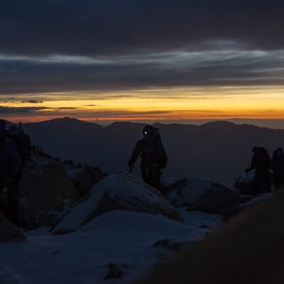 Summit Mount Whitney via the Mountaineers Route