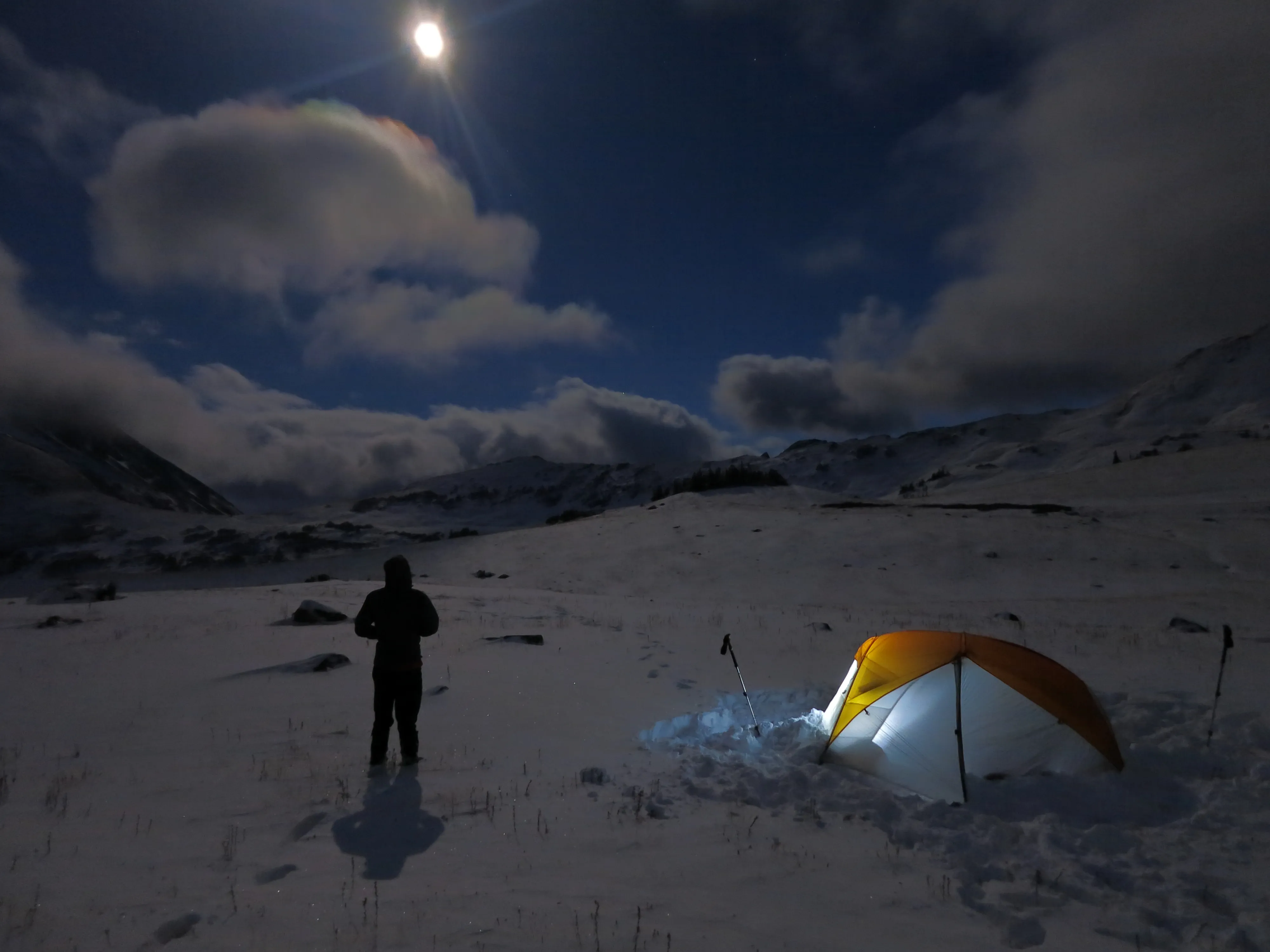 Cross-Country Ski to American Lakes