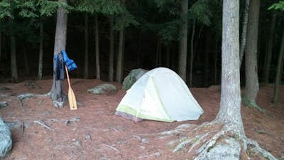 Camp on Saranac Lake Island 