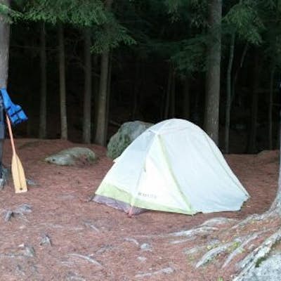Camp on Saranac Lake Island 