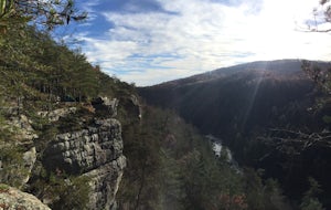 Camp at OBED Wild and Scenic River Area via the Point Trail