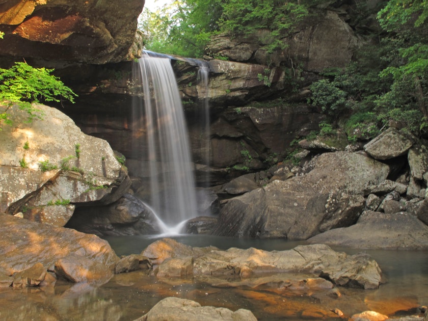 Hike to Eagle Falls, Cumberland Falls SRP, Eagle Falls Trailhead