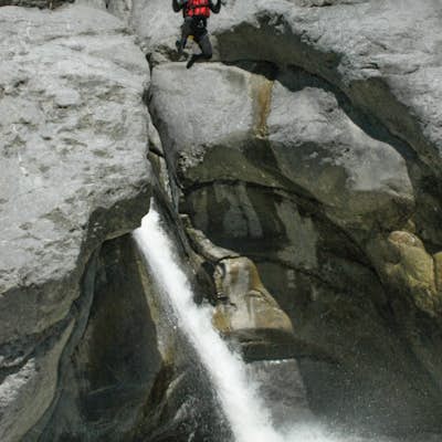 Canyoning in the Saxetenbach Gorge