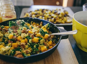 Healthy, Hearty, and Delicious: Cast Iron Butternut Squash Egg Scramble