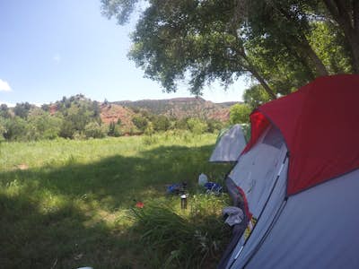 Camping at Palo Duro Canyon