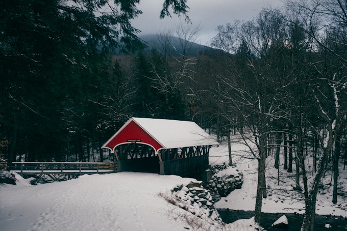 winter road trips in new england