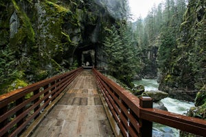 Hike the Kettle Valley Trail through the Othello Tunnels