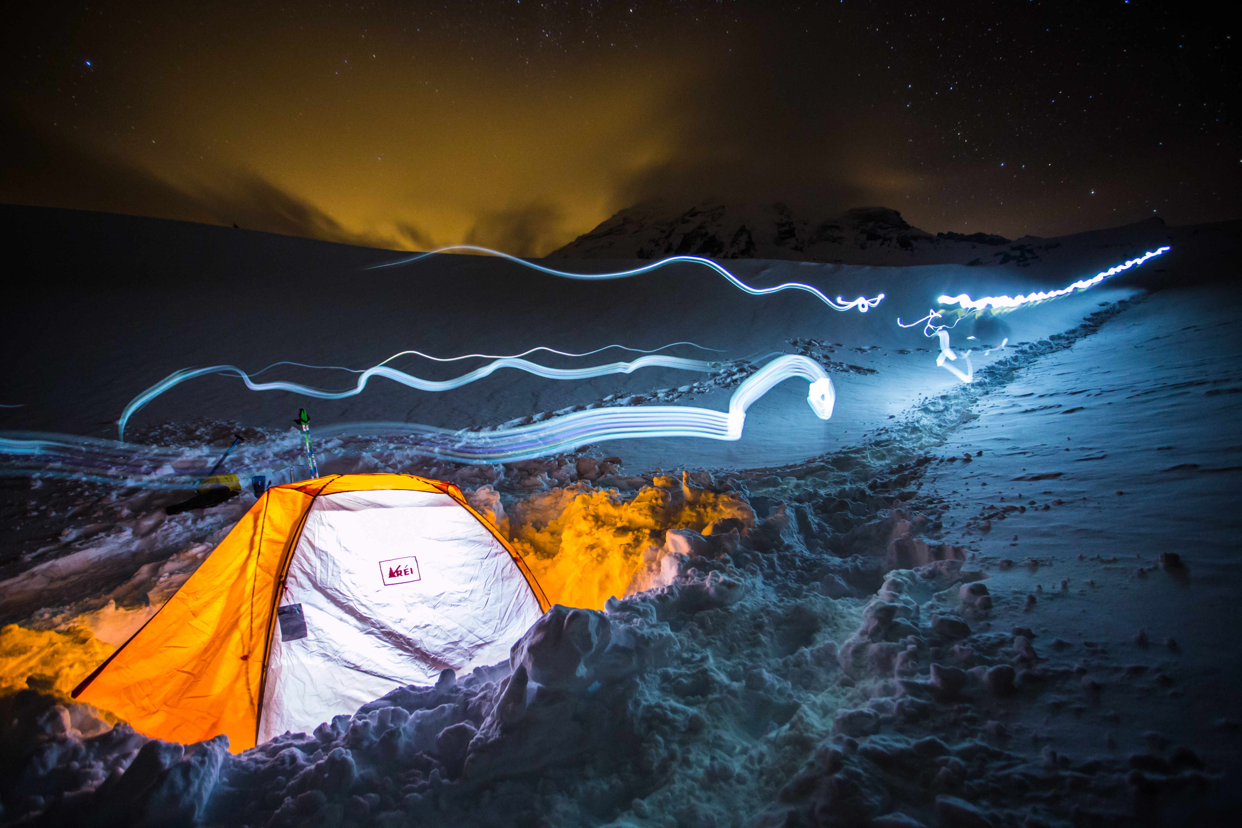 Winter Camp at Glacier Vista, Ashford, Washington