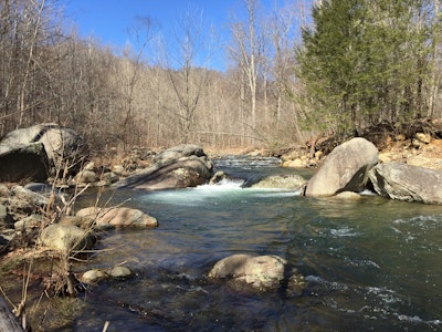 Fly Fish on the Rapidan River, Graves Mill Parking Area