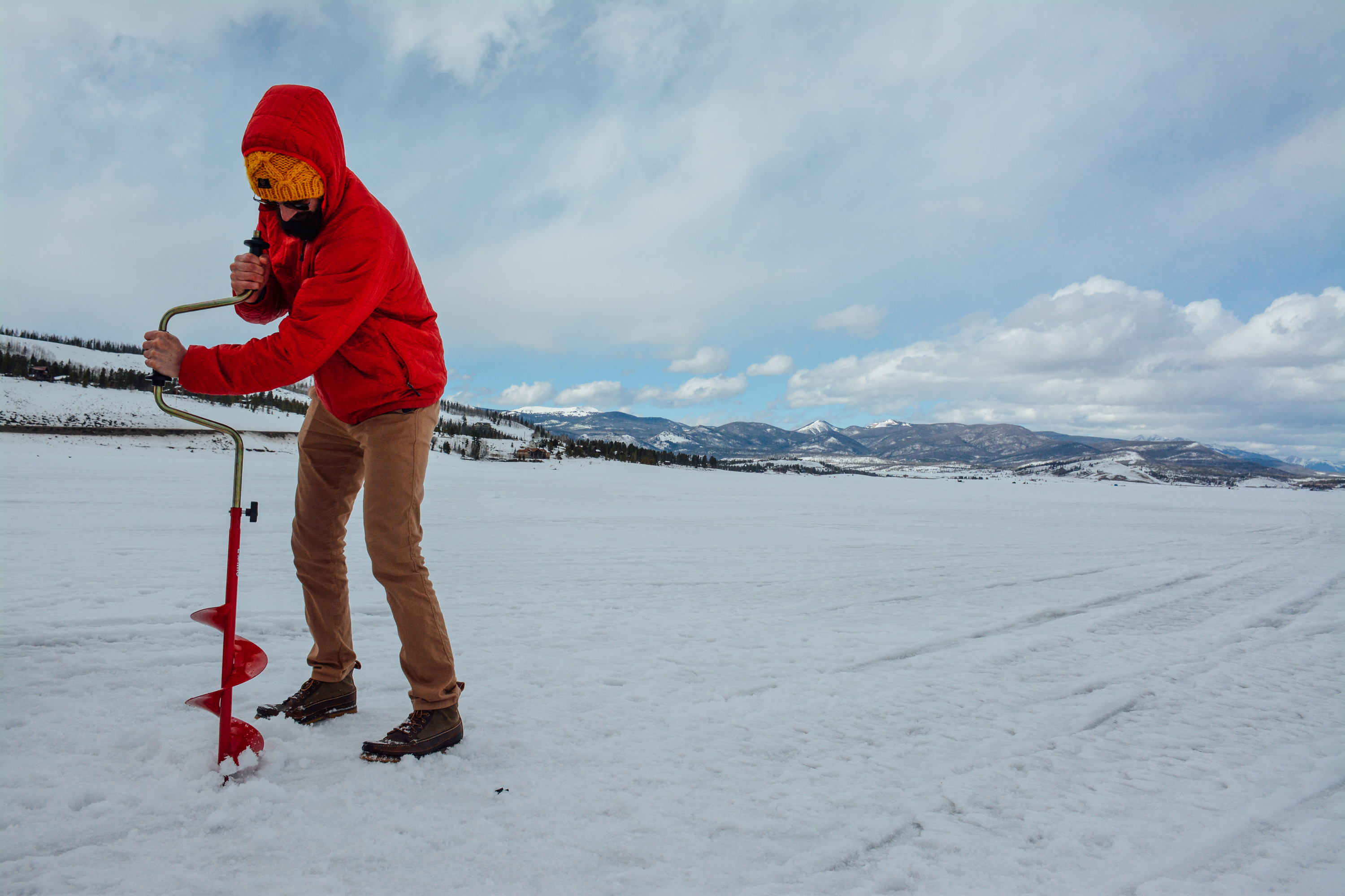 Ice Fish on Lake Granby