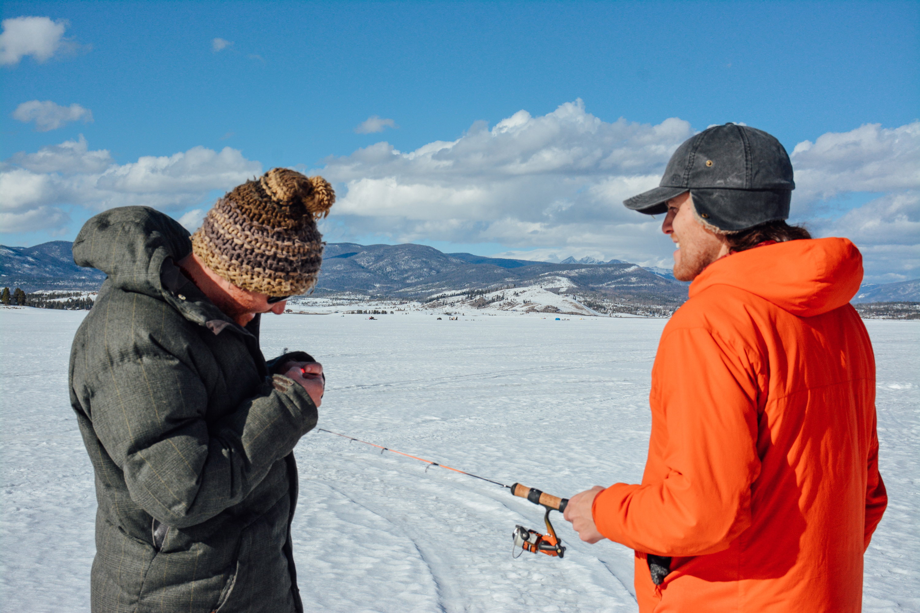 Ice Fish on Lake Granby