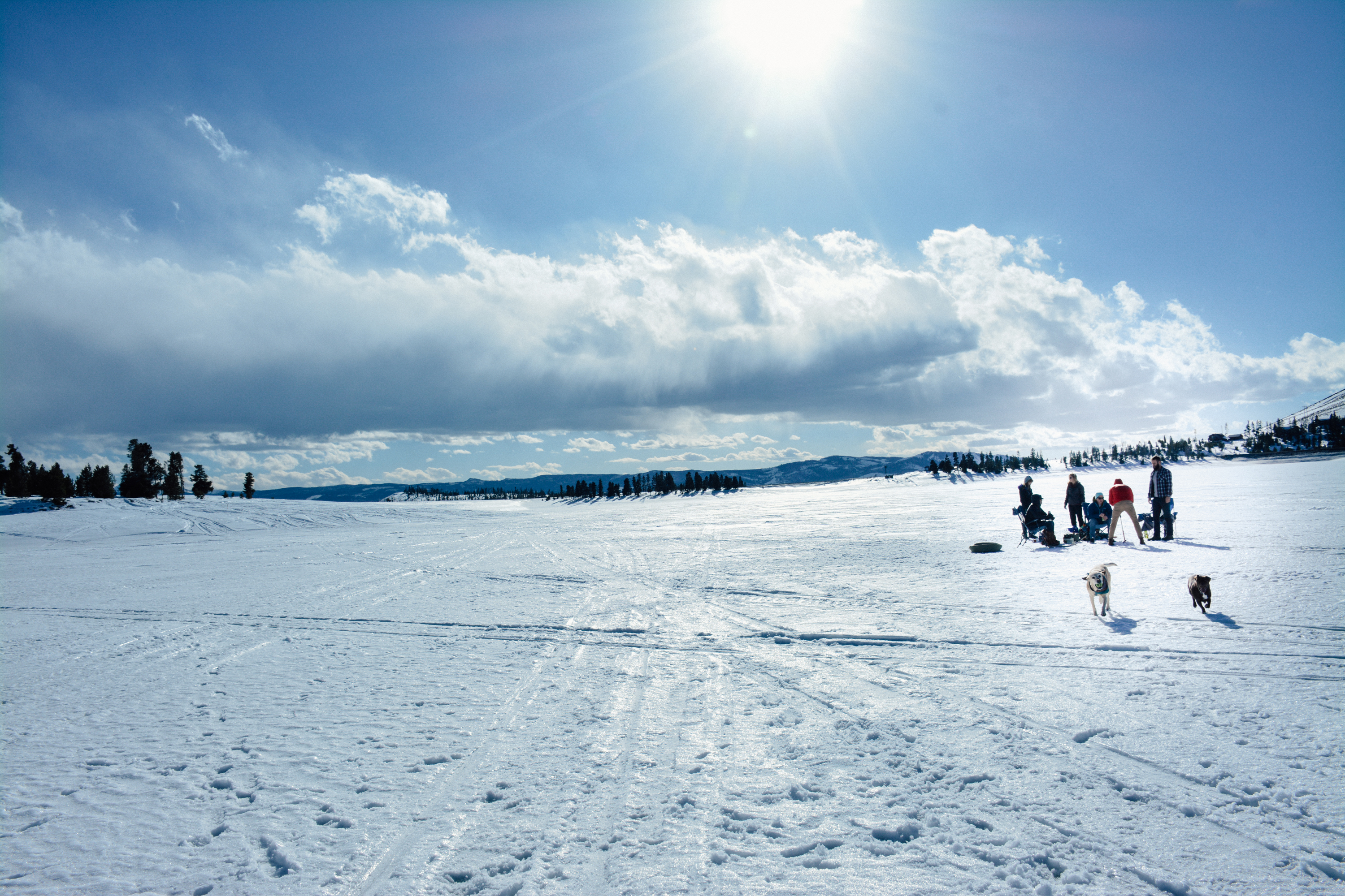 Ice Fish on Lake Granby