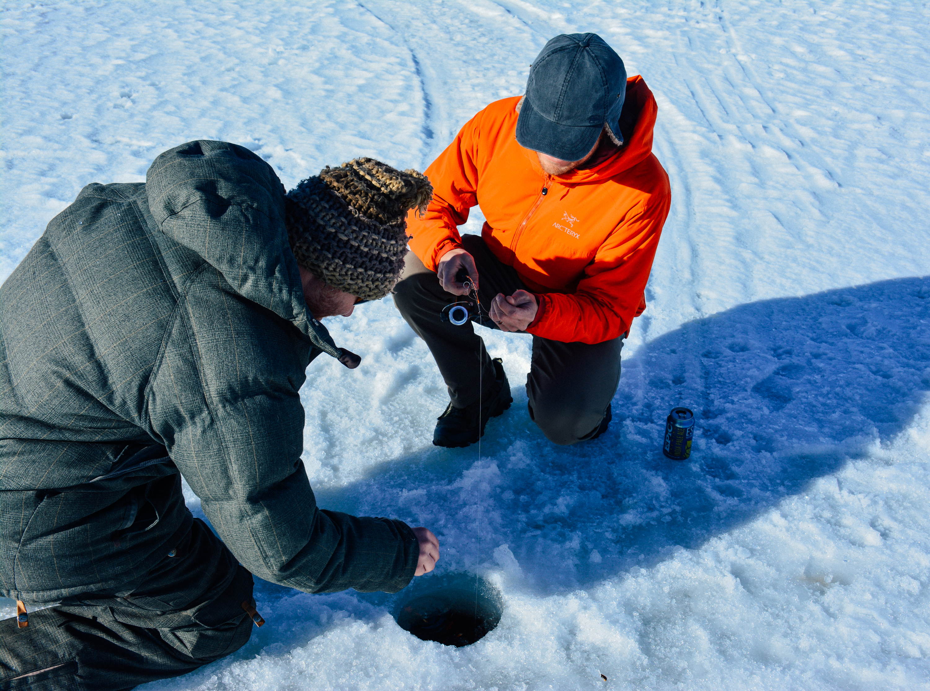 Ice Fish on Lake Granby