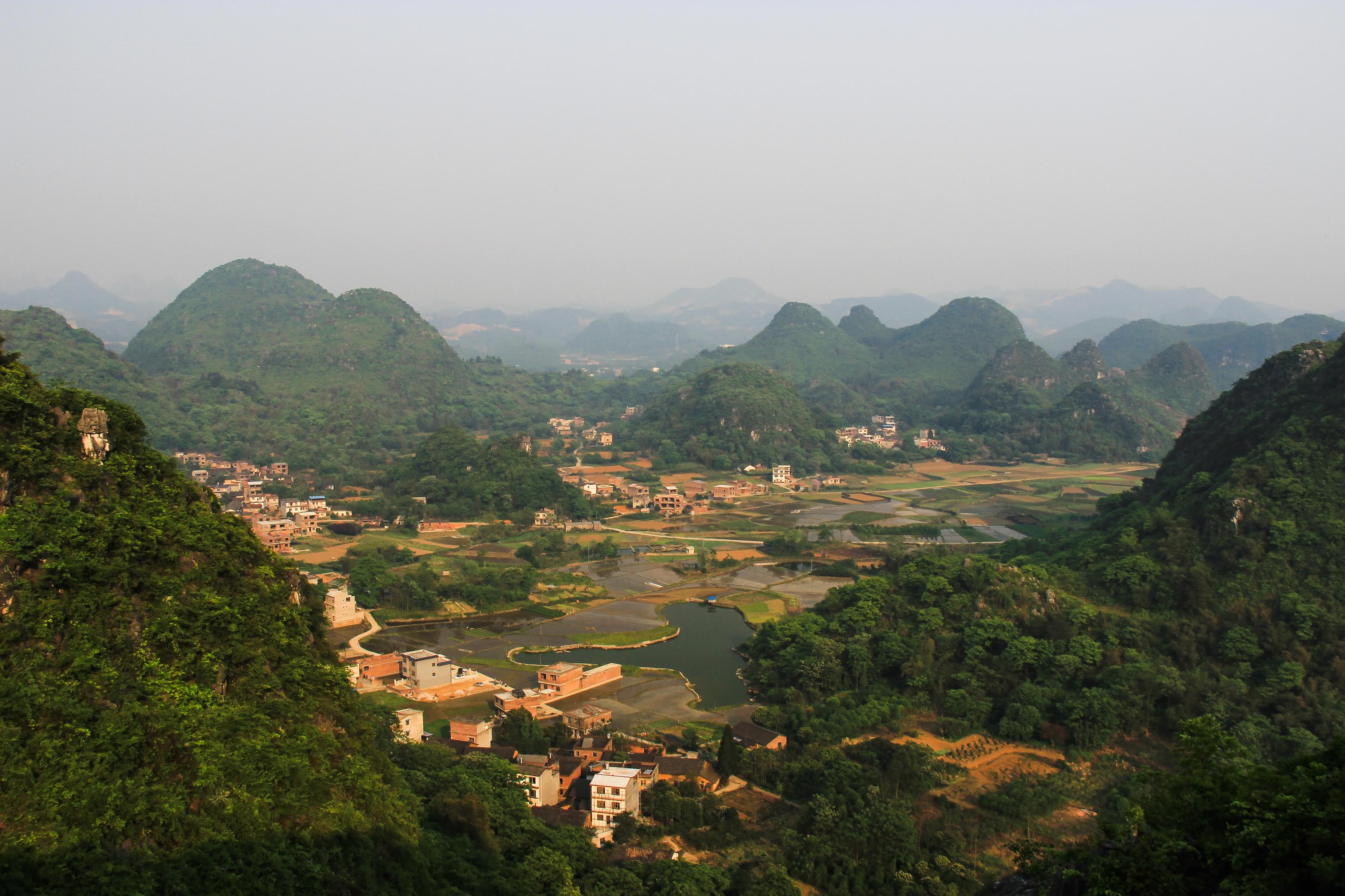 Hike to Cuipingshan Hill Peak (Yangshuo, China)