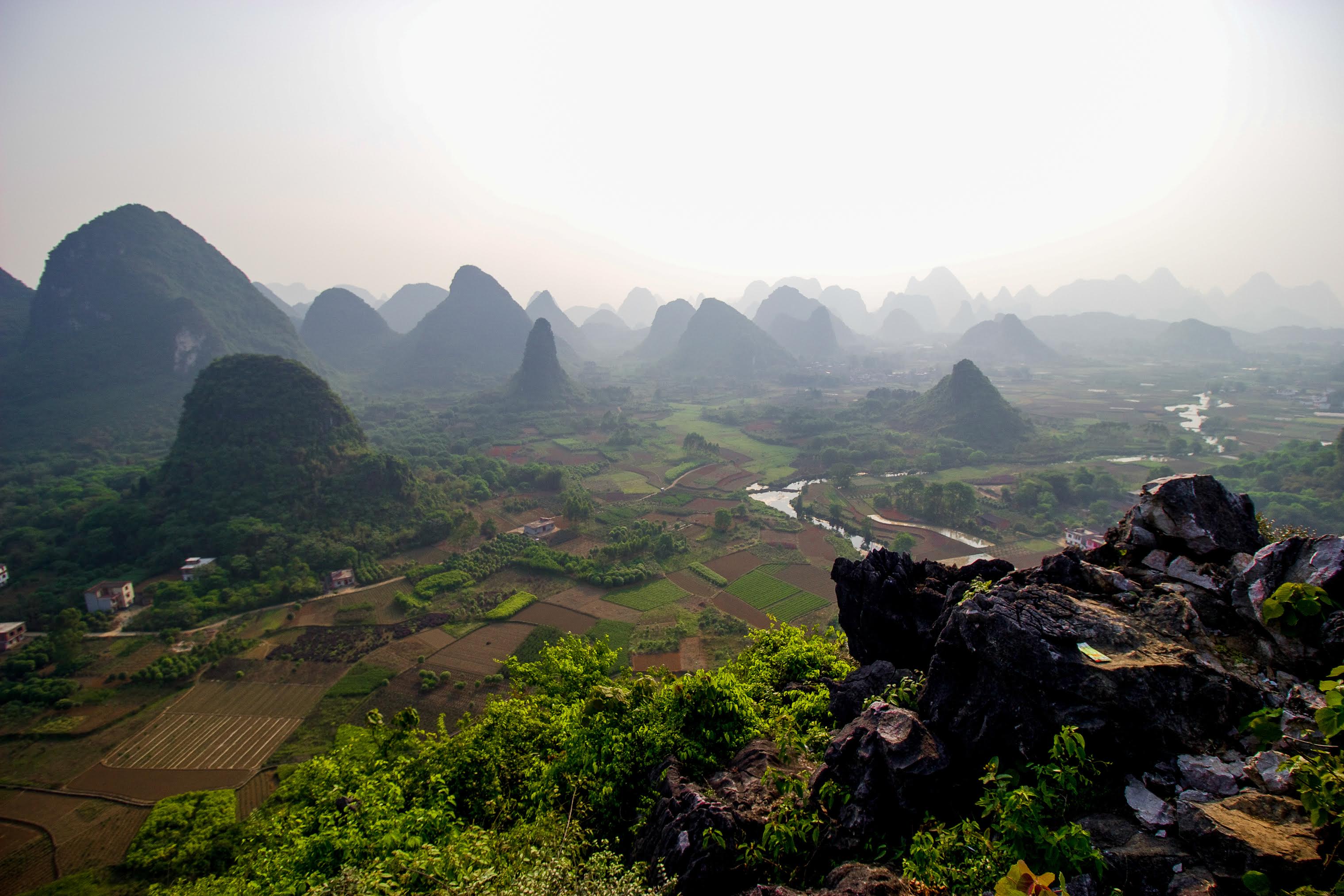 Hike to Cuipingshan Hill Peak (Yangshuo, China)