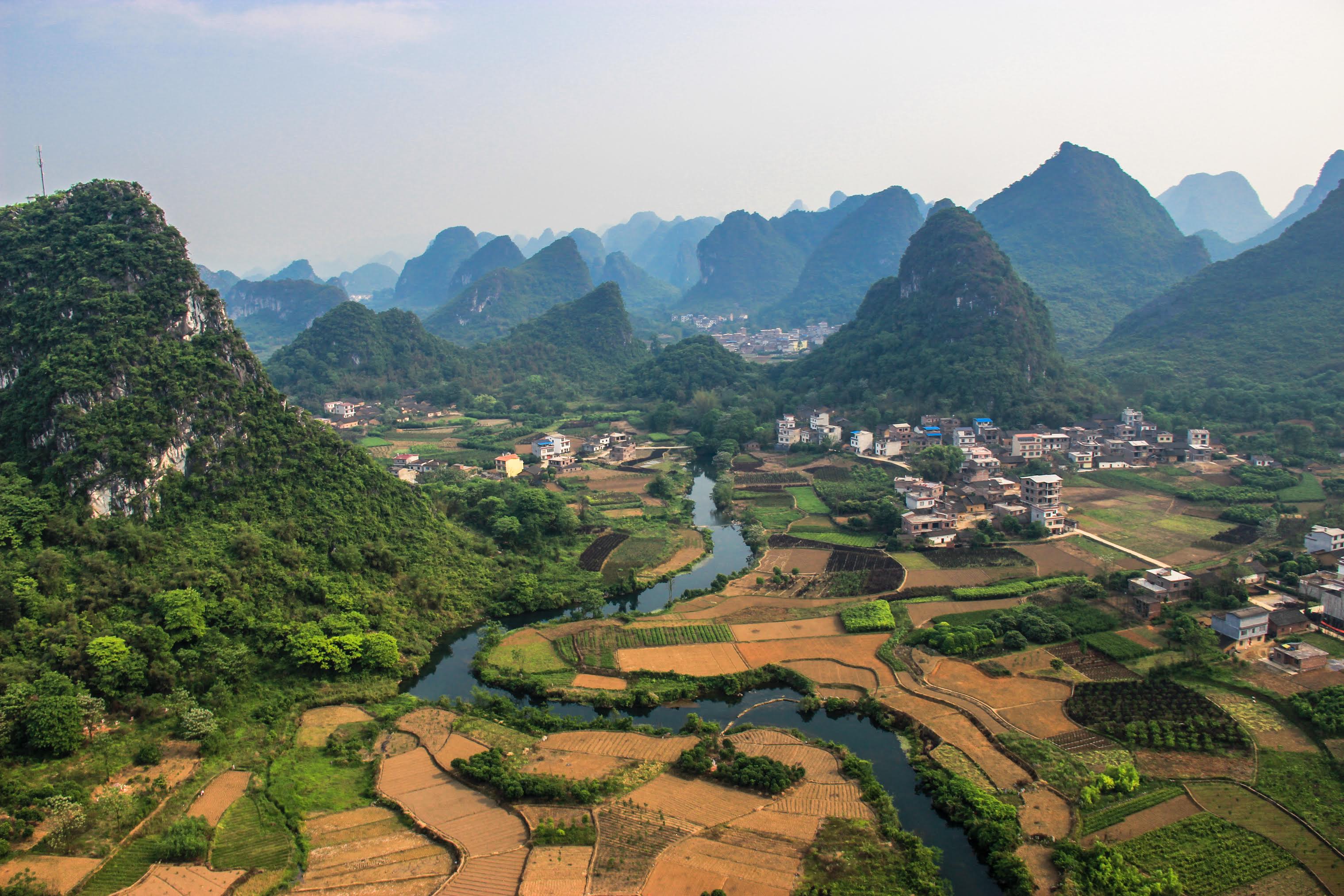 Hike to Cuipingshan Hill Peak (Yangshuo, China)