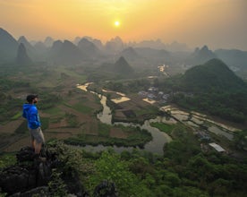 Hike to Cuipingshan Hill Peak (Yangshuo, China)