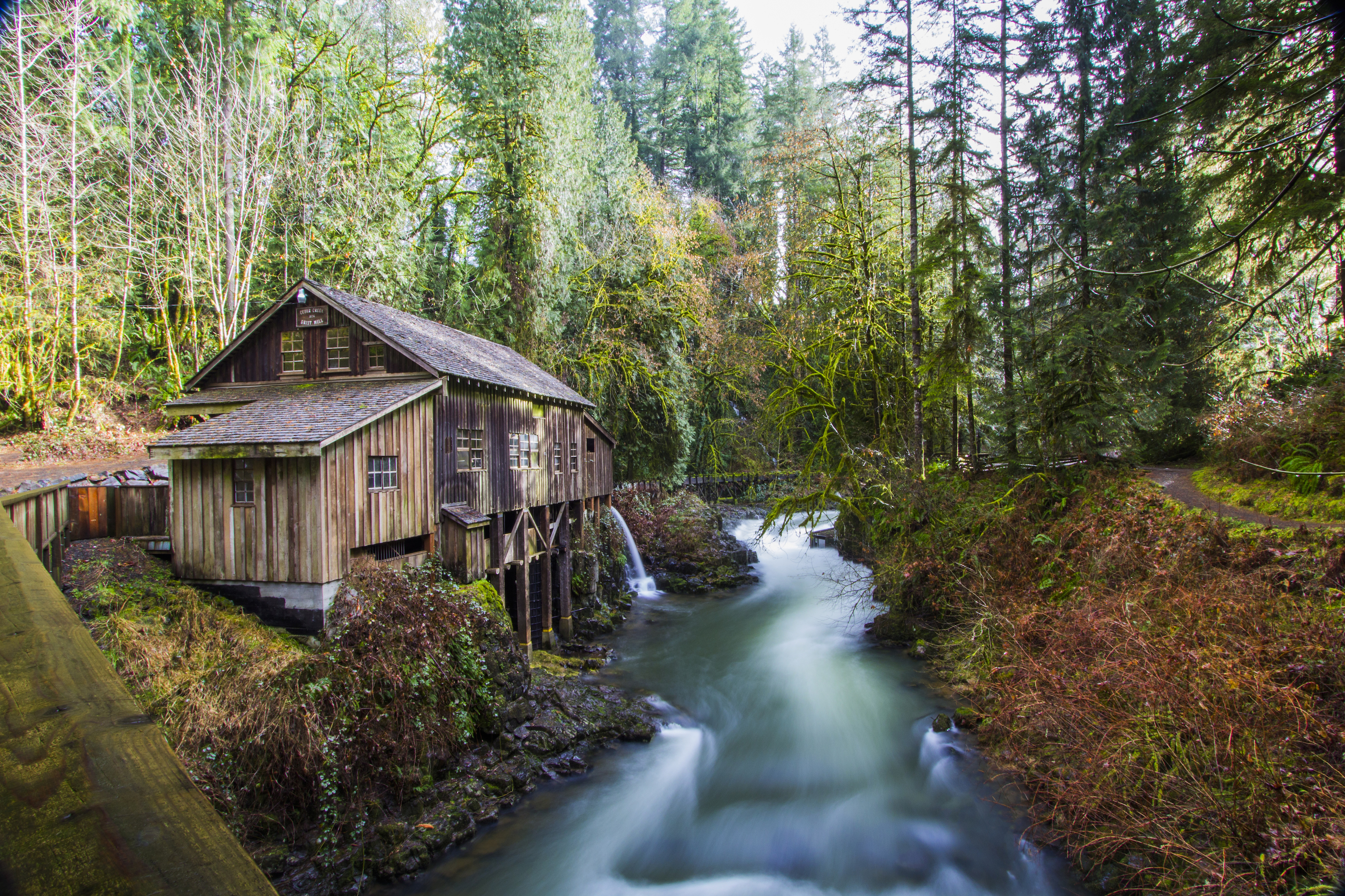 Explore the Cedar Grist Mill, Woodland, Washington