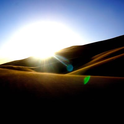 Catch the sunset in the Great Sand Dunes 