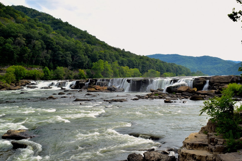 Hike to Sandstone Falls, Shady Spring, West Virginia