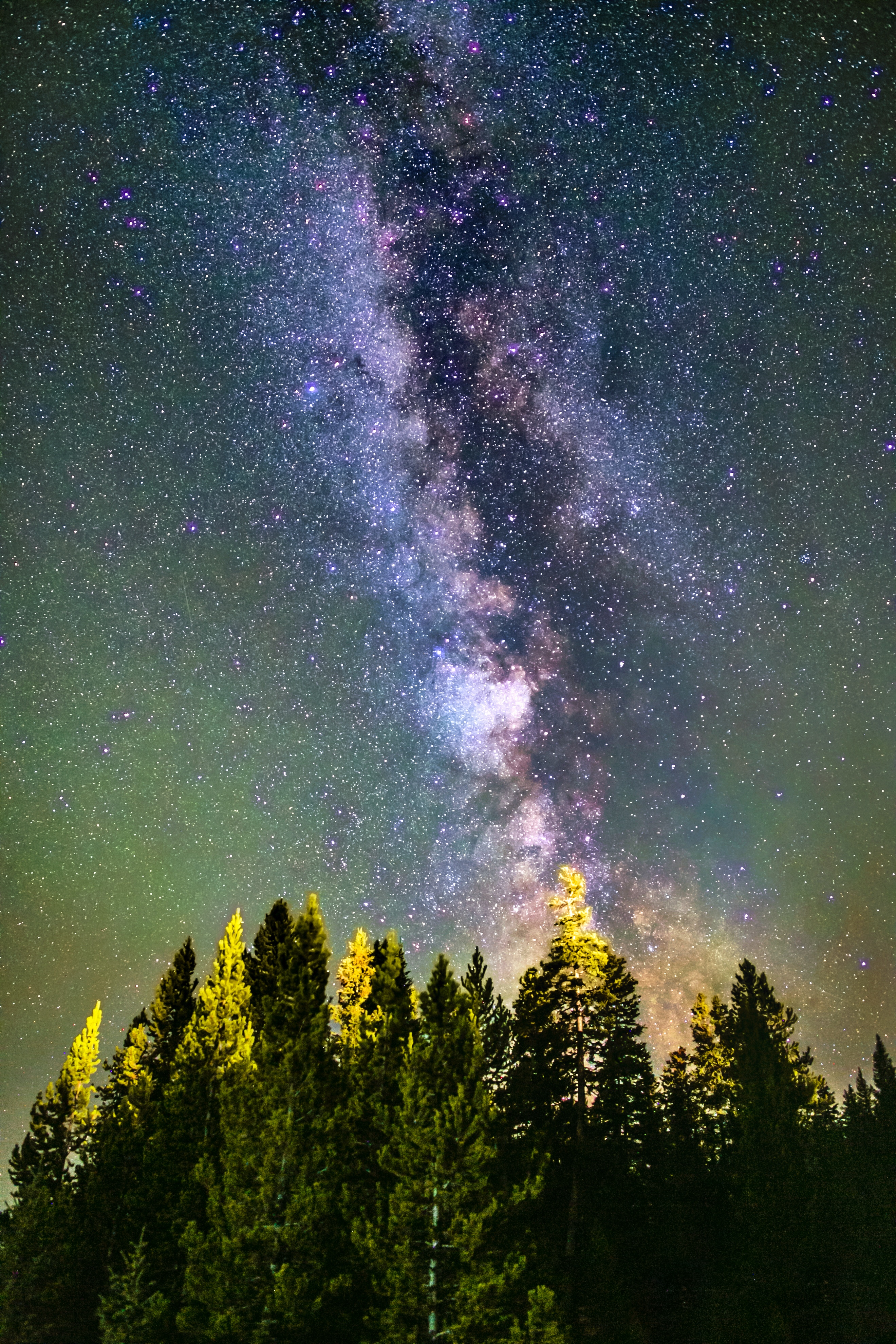 Photograph the Milky Way over Yellowstone's West Thumb Geysers