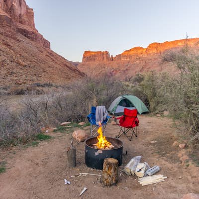 Camp at Drinks Canyon