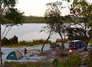 Camp at Bay of Fires, Tasmania