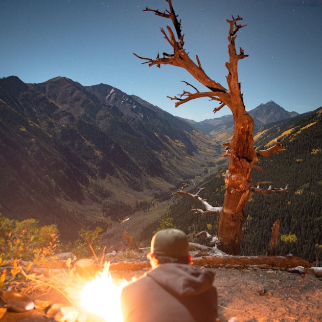 Camp on the Backside of Buttermilk Mountain, Aspen, Colorado