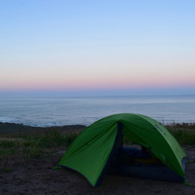 Camp at an Environmental Site in Montaña de Oro State Park