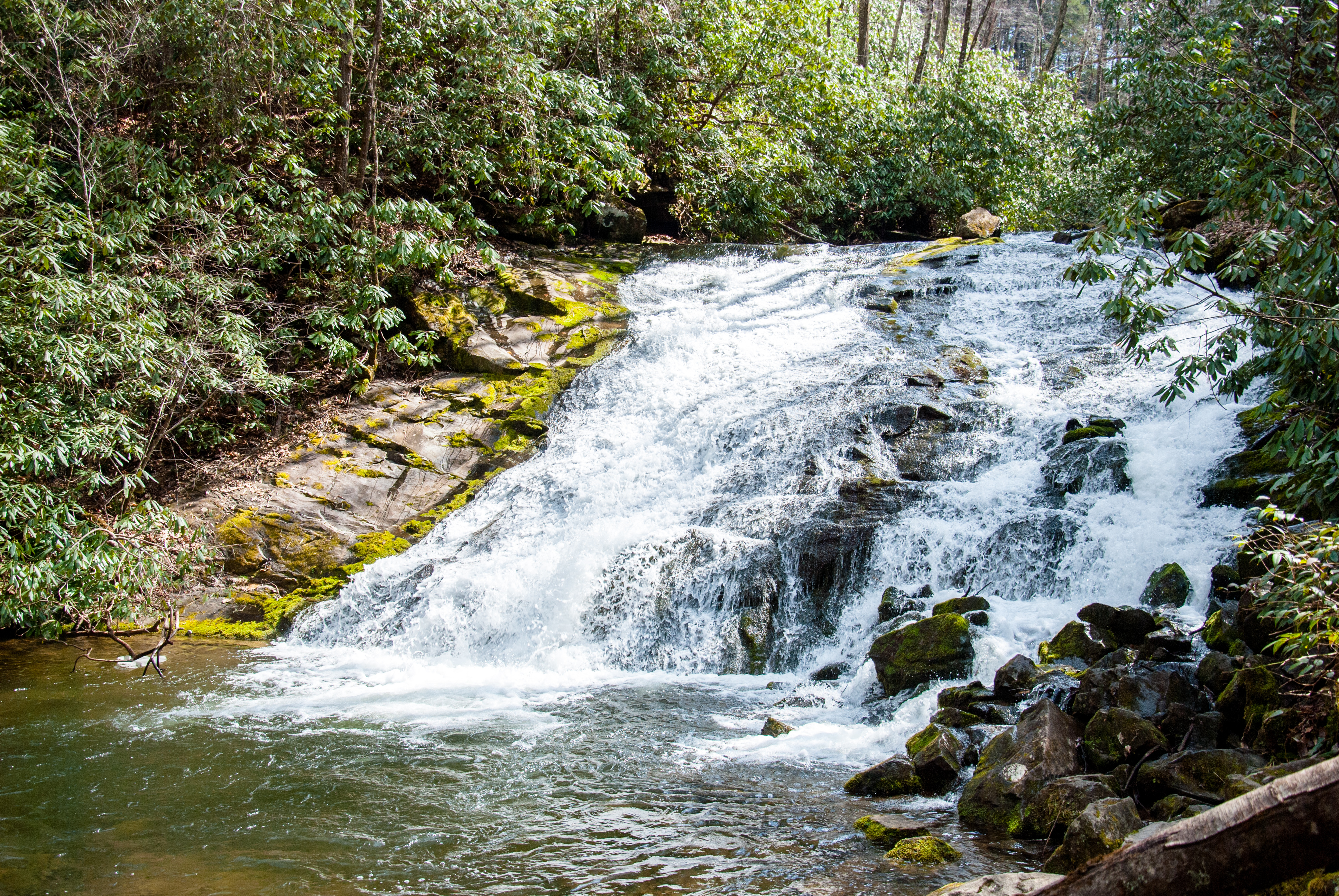 Hike Three Waterfalls Loop, Bryson City, North Carolina
