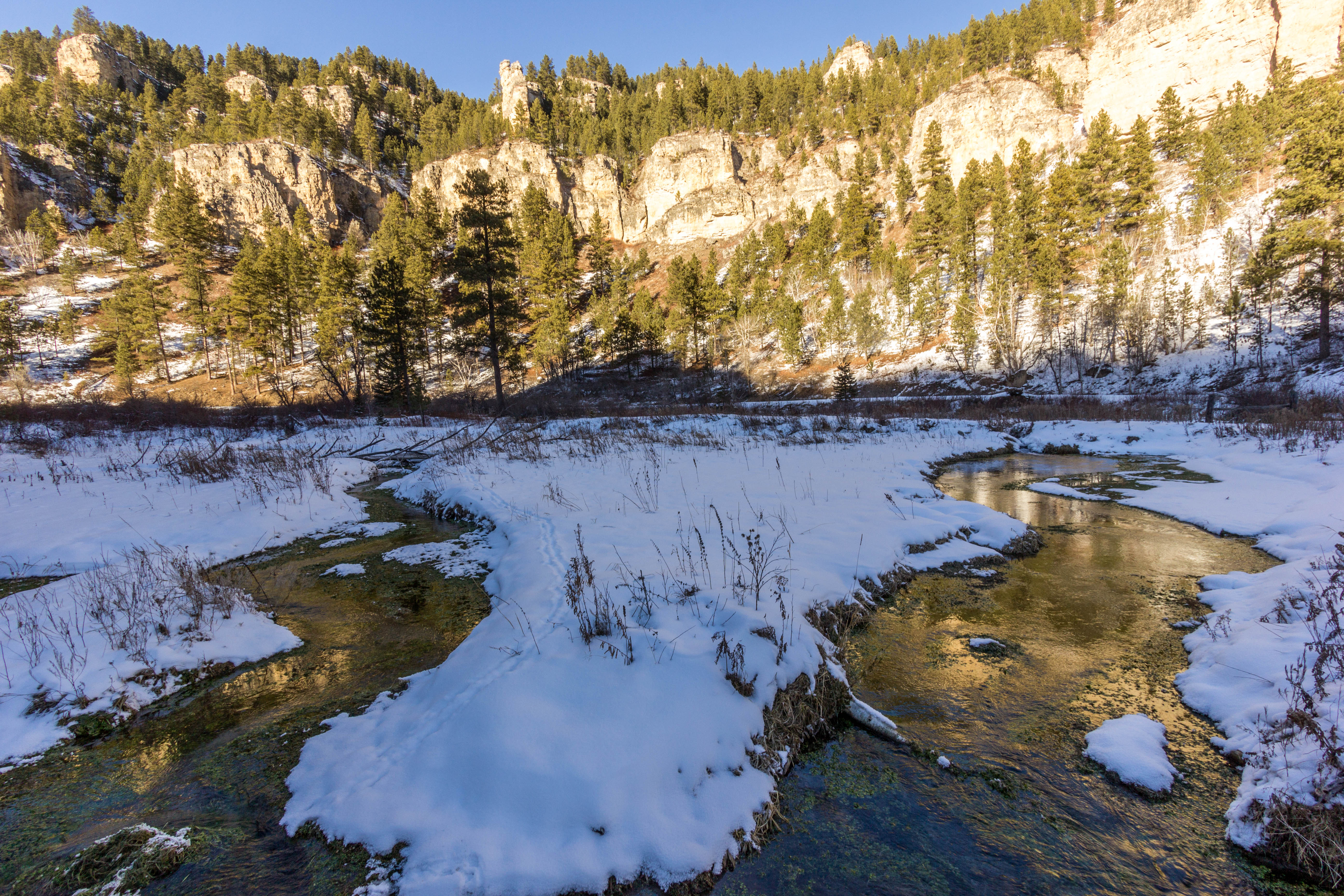 Explore the Frozen Waterfalls of Spearfish Canyon 