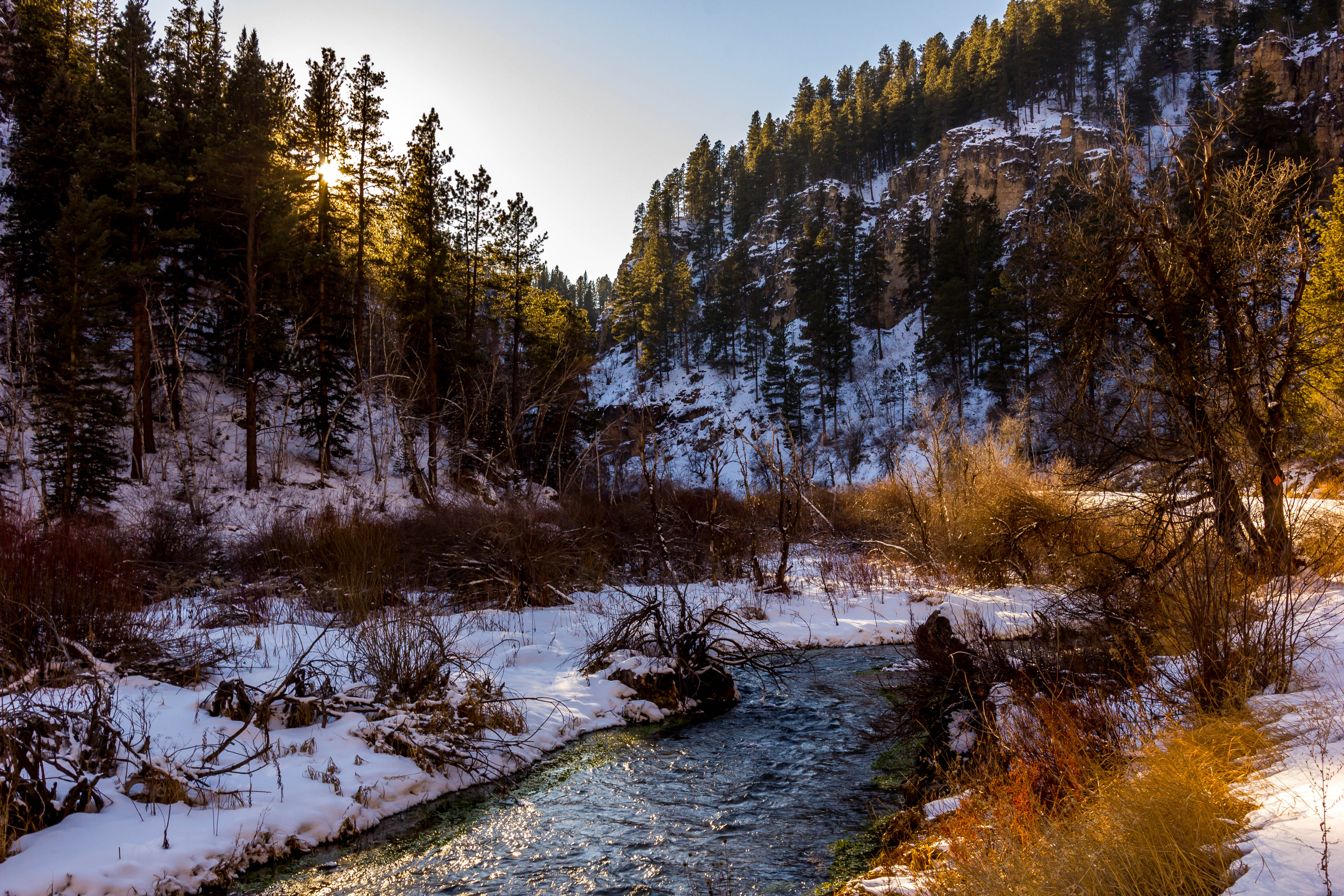 Explore the Frozen Waterfalls of Spearfish Canyon 