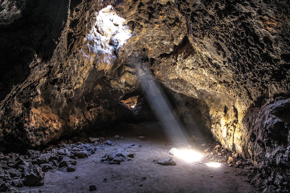 Explore the Mojave Desert Lava Tube, Mojave Lava Tube