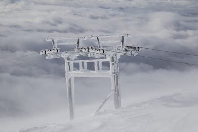 Snowshoe to the top of Mount Hood's Palmer Ski Lift
