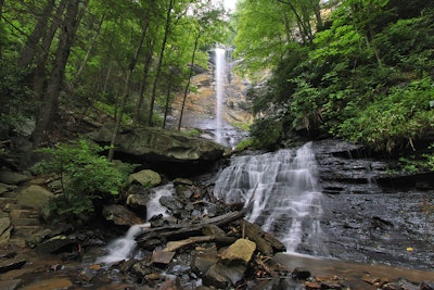 Hike to Rainbow Falls and Pretty Place, Jones Gap Parking Area