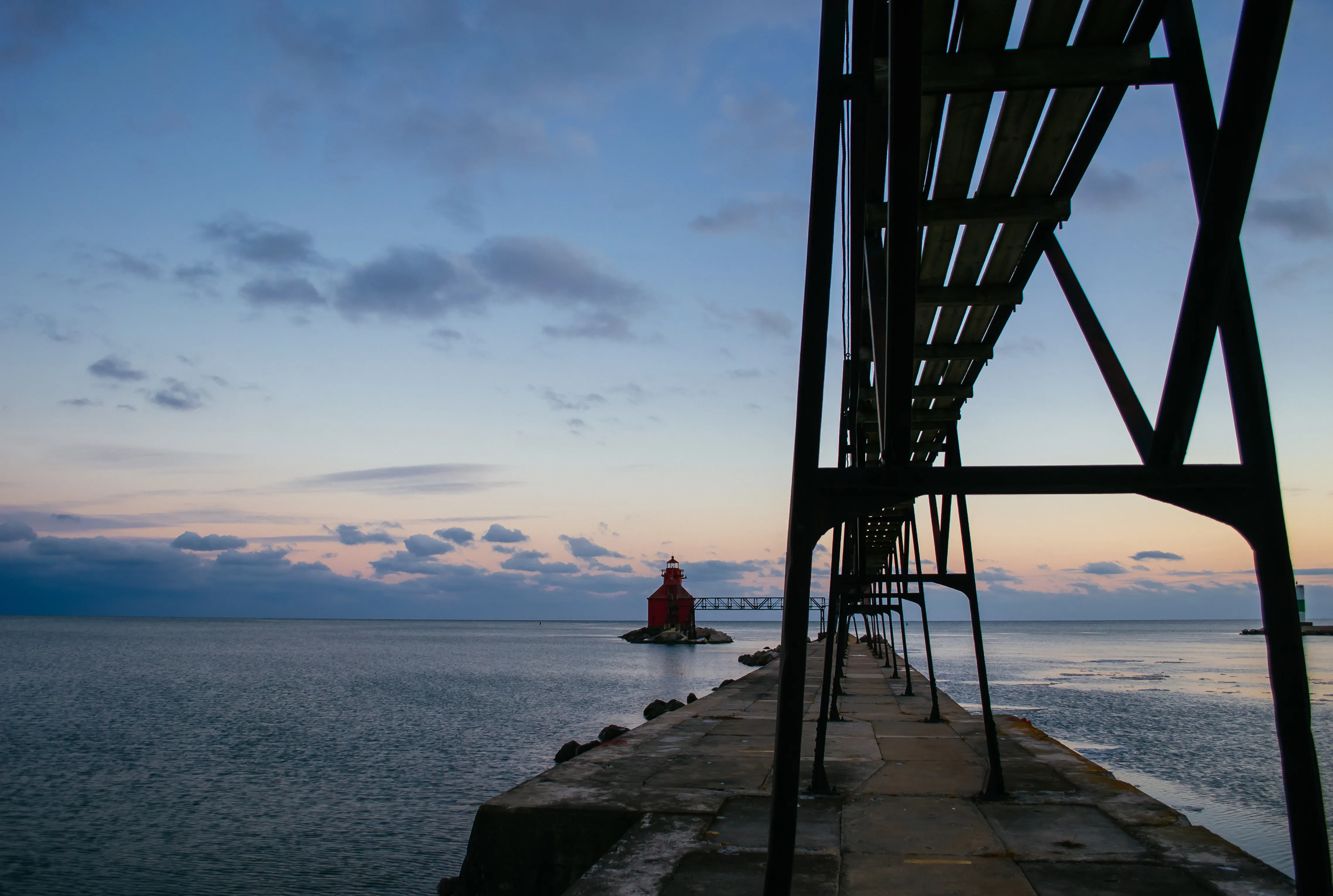 Photograph the Lighthouse at Sturgeon Bay Ship Canal Pierhead