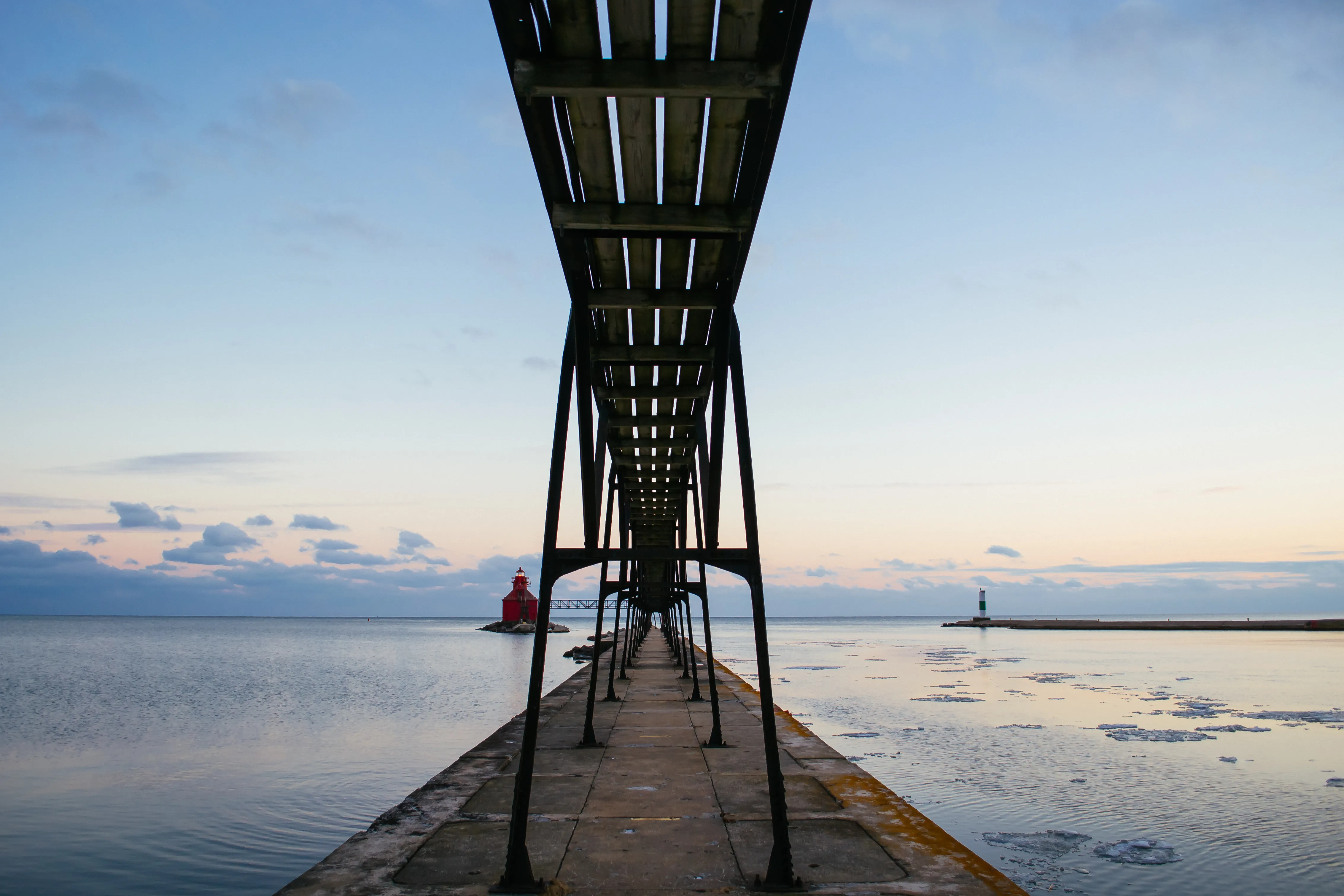 Photograph the Lighthouse at Sturgeon Bay Ship Canal Pierhead