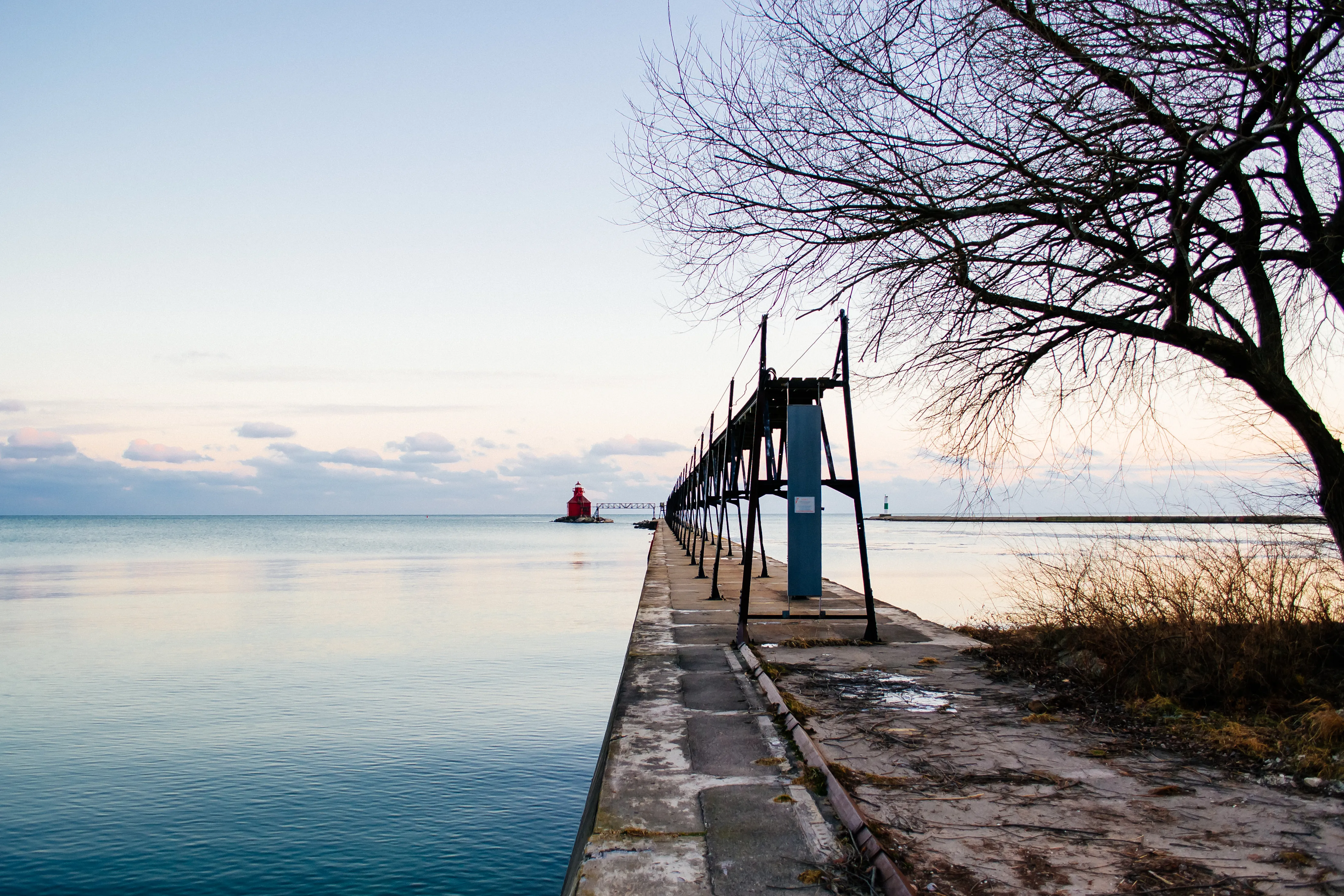 Photograph the Lighthouse at Sturgeon Bay Ship Canal Pierhead