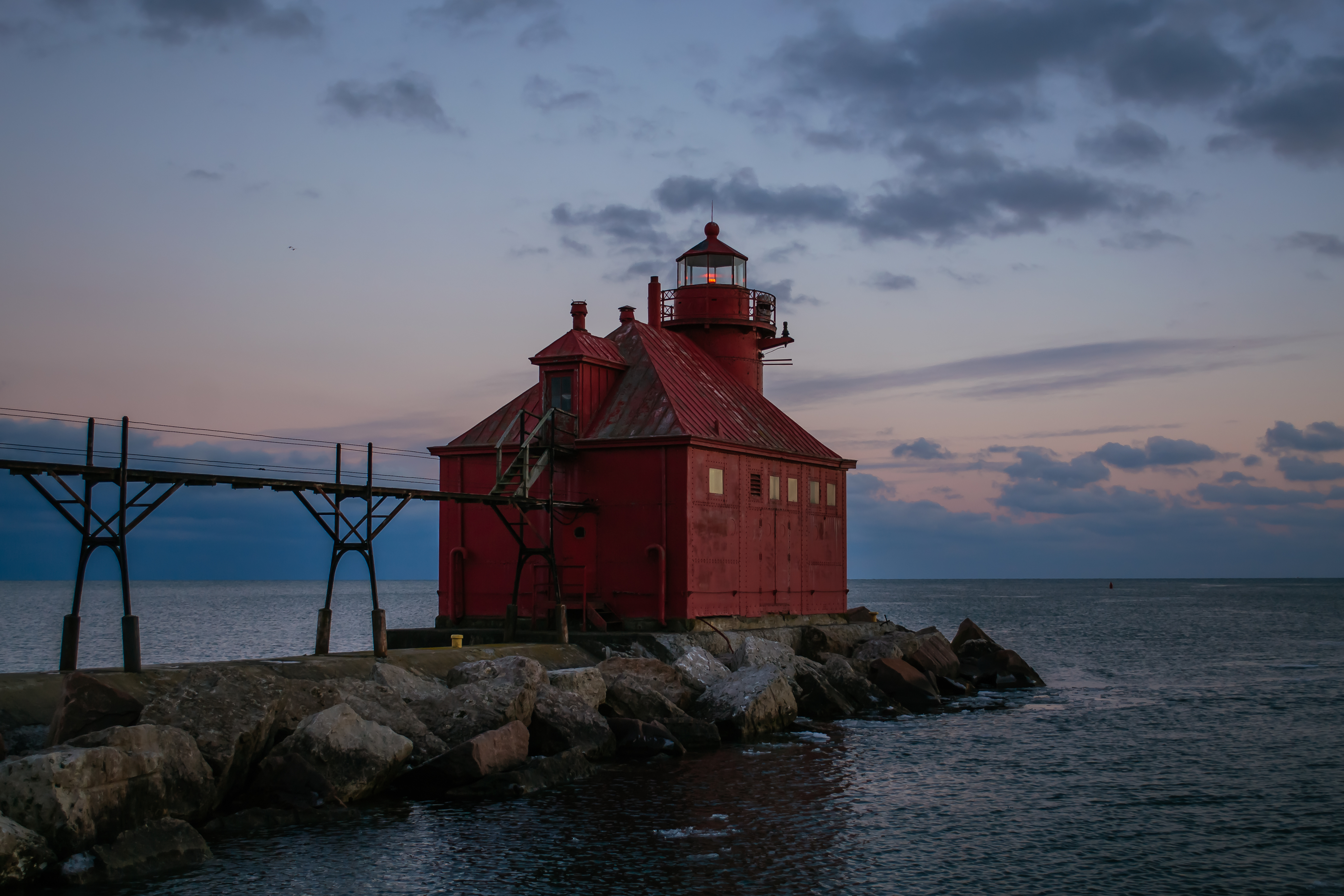 Photograph the Lighthouse at Sturgeon Bay Ship Canal