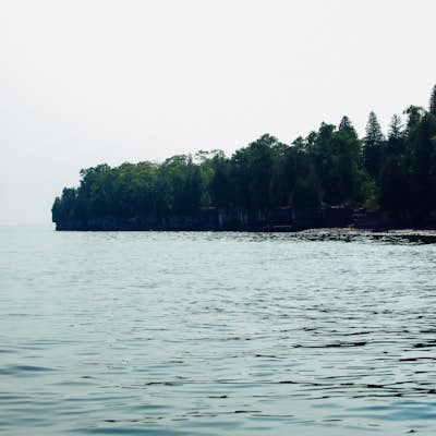 Kayak from Schauer Park to Cave Point County Park